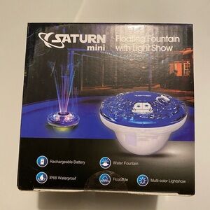 Floating Fountain with multi color Light Show seasonal birthday party decor